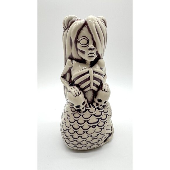 Tiki Farm Black Lagoon Griselda Zombie Mermaid Tiki Mug Candy 8" Purple Glaze - Picture 1 of 5